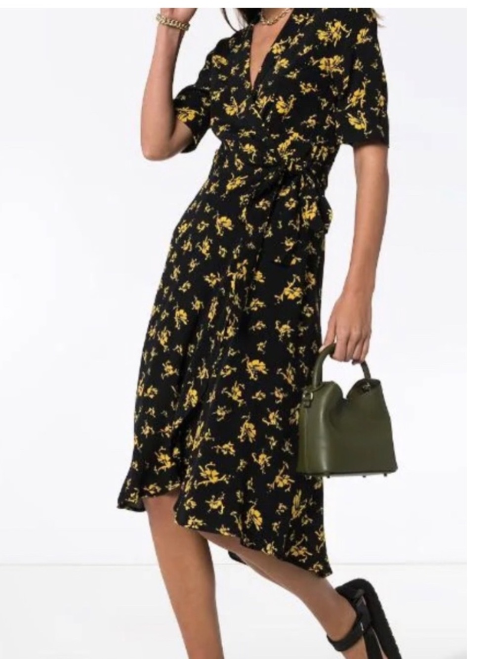 Great condition GANNI wrap dress